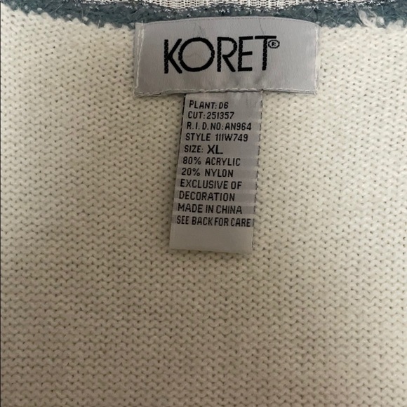 Winter snowflake sweater vest XL NWT - Picture 9 of 10